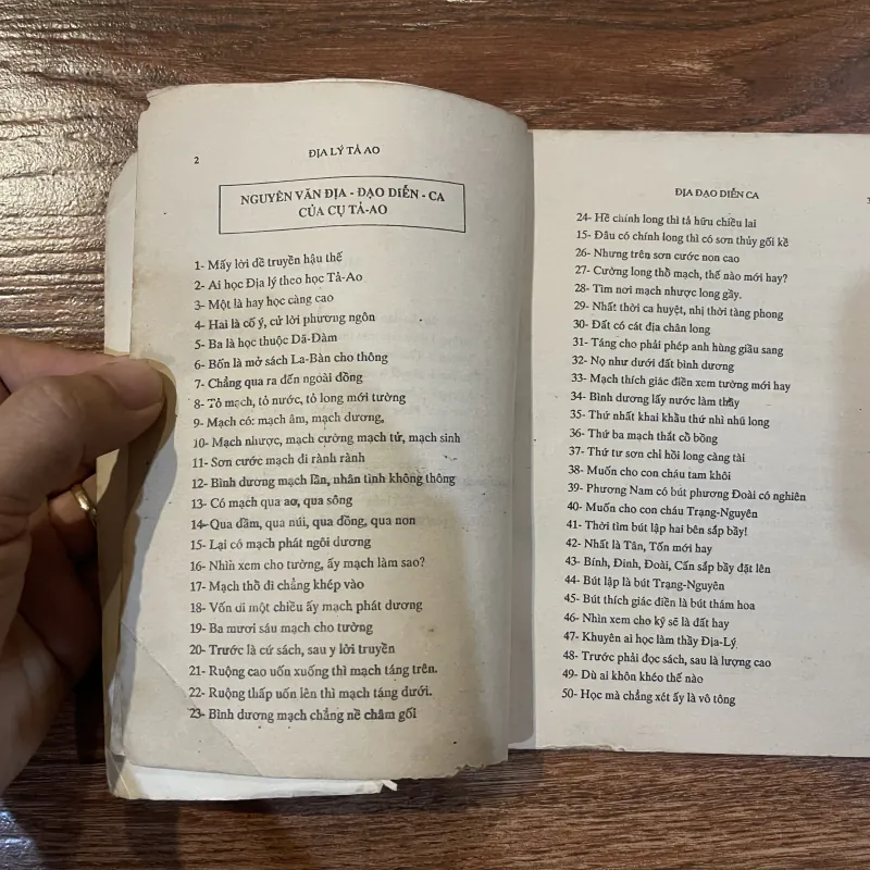 Địa lý tả ao bí truyền - Địa đạo diễn ca  (o5) 974725