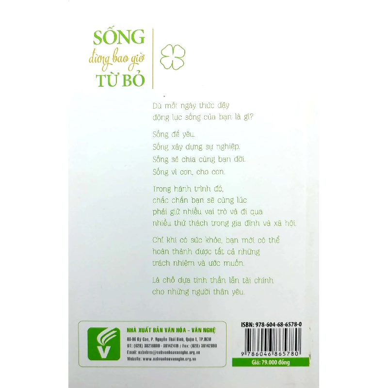 Sống Đừng Bao Giờ Từ Bỏ (Tái Bản 2020) - Huỳnh Ngọc Trước, Lê Thanh Phong 739993