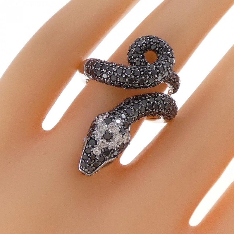 Nhẫn kim cương 750WG/750BG hình rắn 2.65CT - Hàng hiệu chính hãng 847935