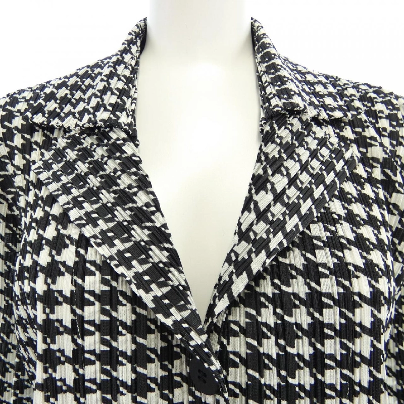 Pleats Please 2010 Houndstooth PP01-JD851 7565022 Áo khoác - Hàng hiệu Chính hãng 824279