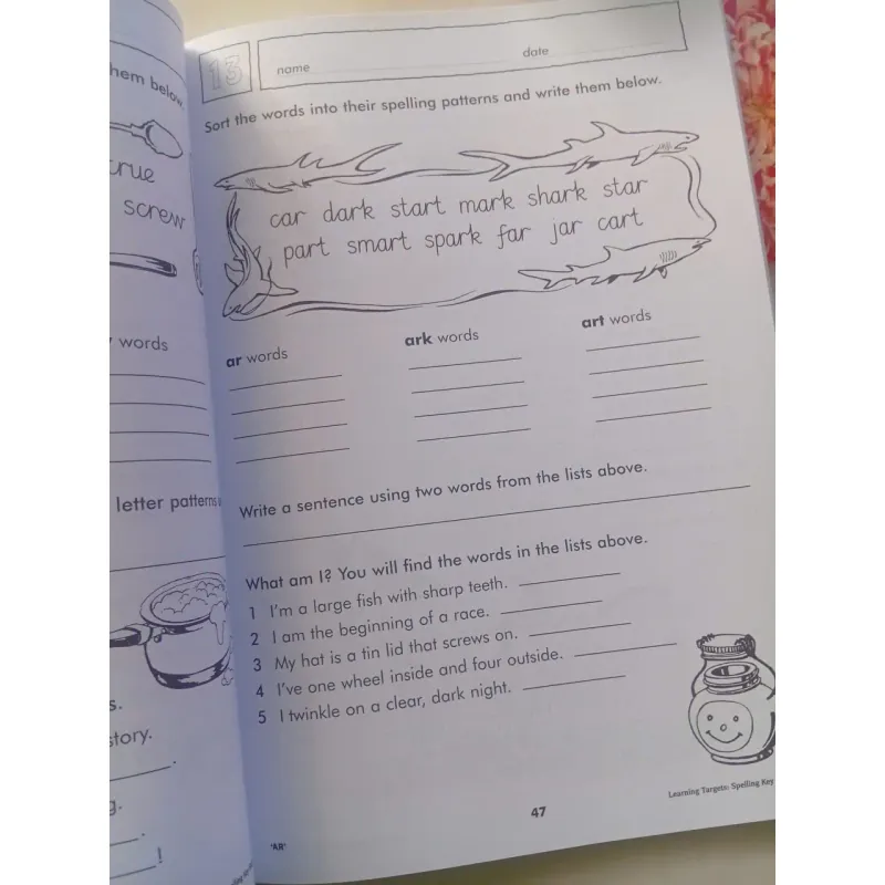 Learning Targets for Literacy: Spelling 993505