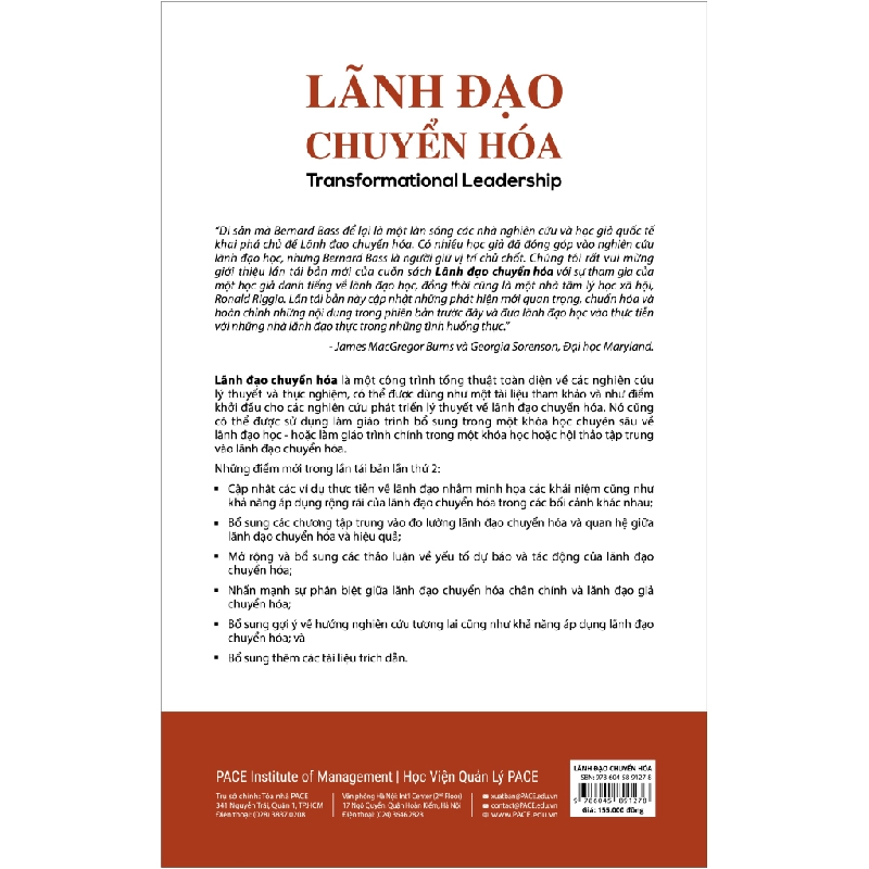 Lãnh Đạo Chuyển Hóa - Transformational Leadership (Bìa Cứng) - Bernard M. Bass, Ronald E. Riggio 297044