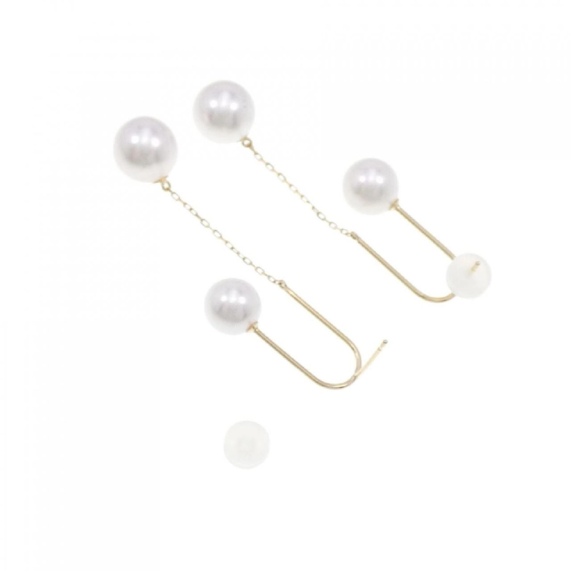 K18YG Bông tai ngọc trai Akoya - Hàng hiệu Chính hãng 872005