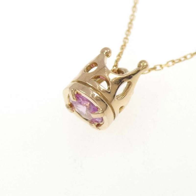 K18PG Vương Miện Sapphire Dây Chuyền 0.51CT - Hàng hiệu Chính hãng 862190