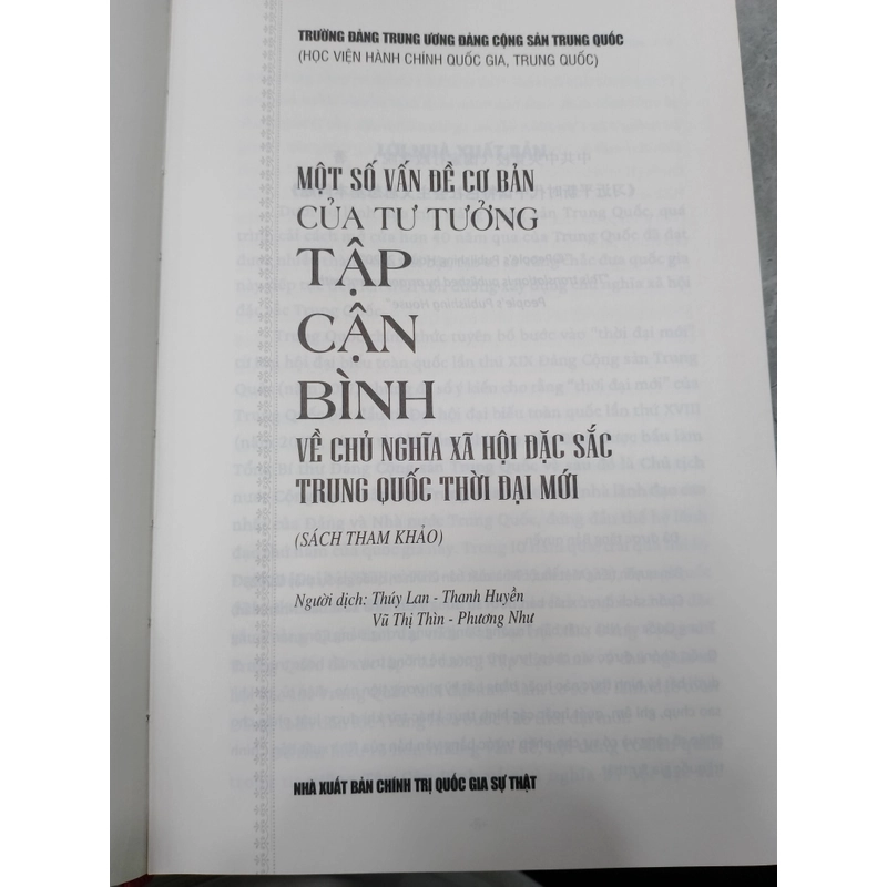 MỘT SỐ VẤN ĐỀ CƠ BẢN CỦA TƯ TƯỞNG TẬP CẬN BÌNH 493430