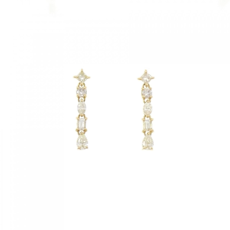 K18YG Bông tai Kim cương 0.70CT - Hàng hiệu Chính hãng 870751