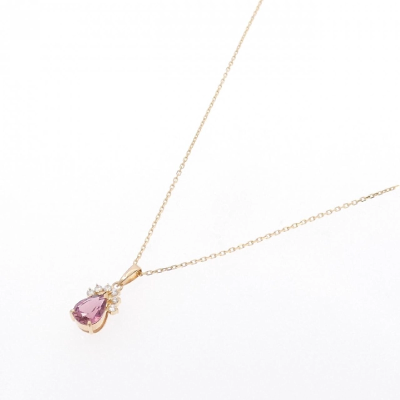 K18YG Tourmaline Necklace - Hàng hiệu Authentic 863080
