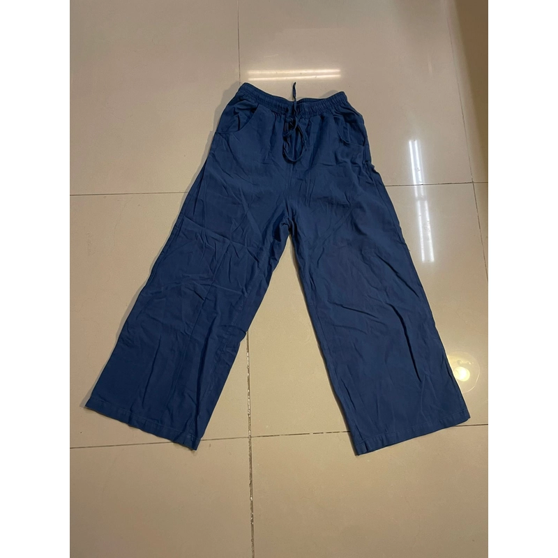 Quần linen xanh navy, size M 521537