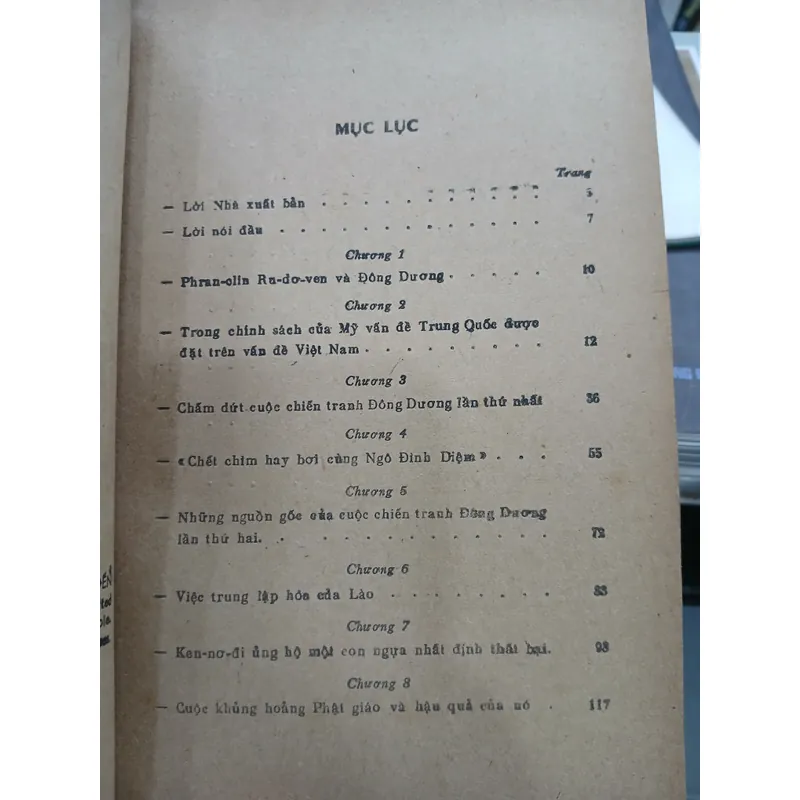 NƯỚC MỸ VÀ ĐÔNG DƯƠNG TỪ RU - DƠ - VEN ĐẾN NÍCH - XƠN - VŨ BÁCH HỢP 740057