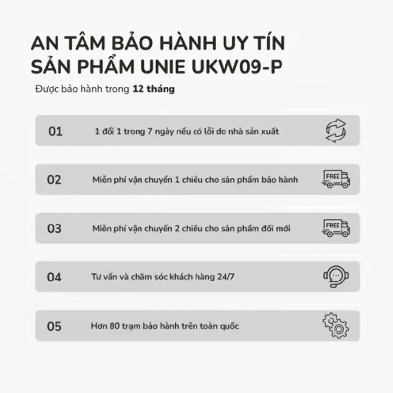 UNIE UKW09-P – Phích giữ nhiệt bền bỉ cho gia đình 761492
