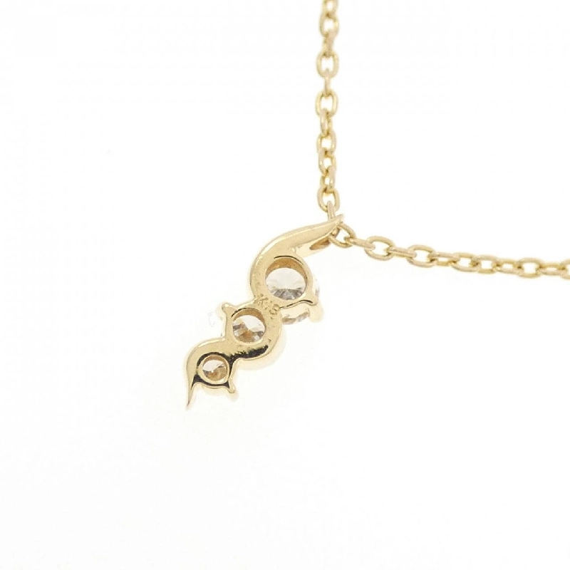 K18YG Ba viên đá kim cương dây chuyền 0.15CT - Hàng hiệu Chính hãng 858895