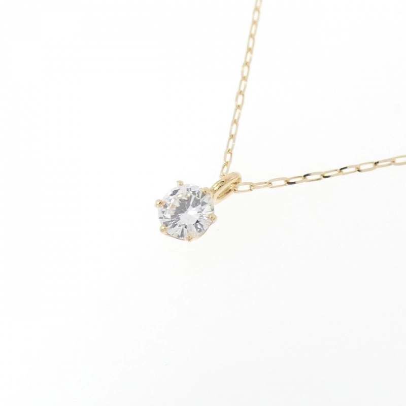 K18YG Solitaire Dây chuyền kim cương 0.10CT - Hàng hiệu Chính hãng 868696