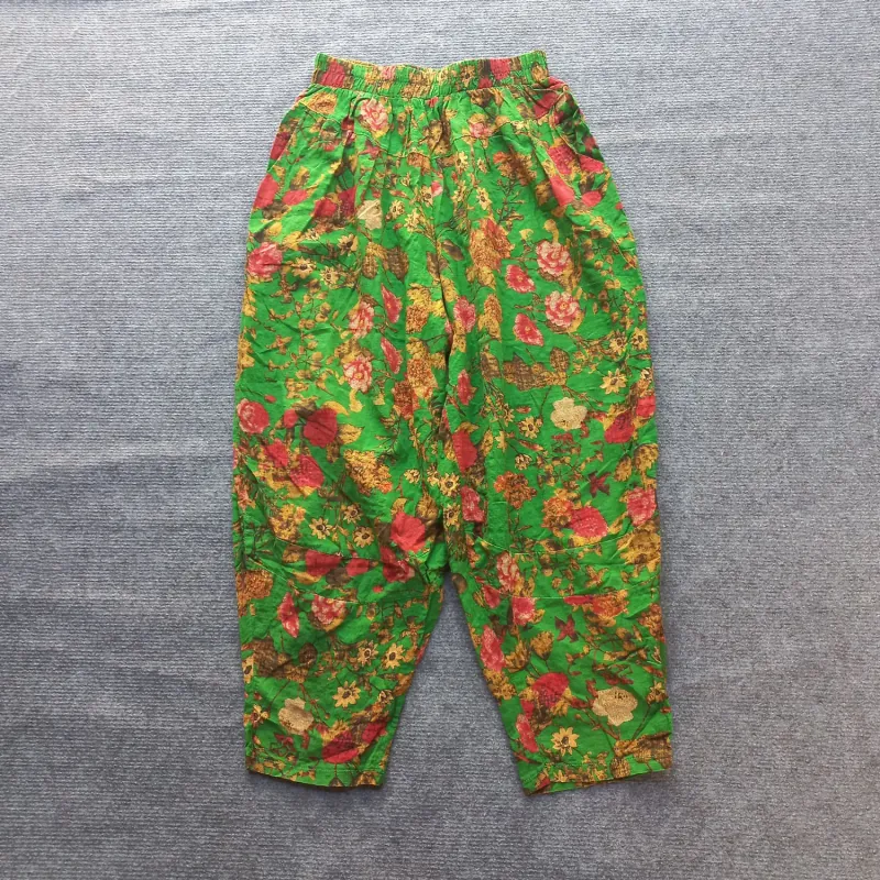 Bộ mặc nhà họa tiết hoa xanh 932348