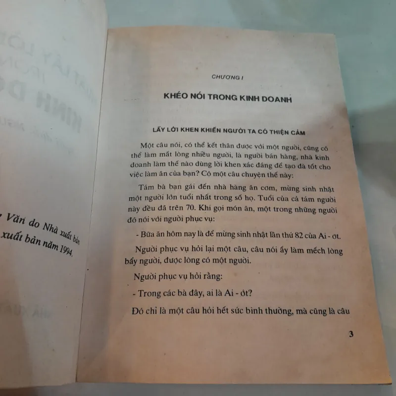 THUẬT LẤY LÒNG NGƯỜI TRONG KINH DOANH - NGUYỄN BÁ THÍNH 790563