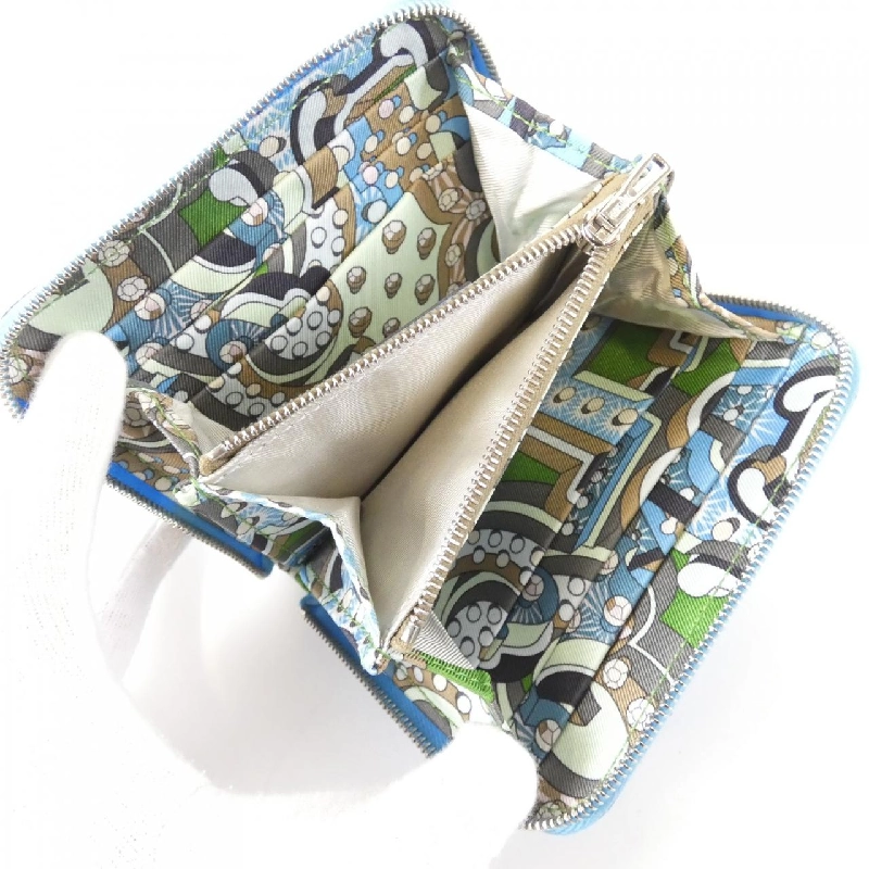 Ví HERMES ELECTRIQUE bằng lụa compact 080209CK 621253