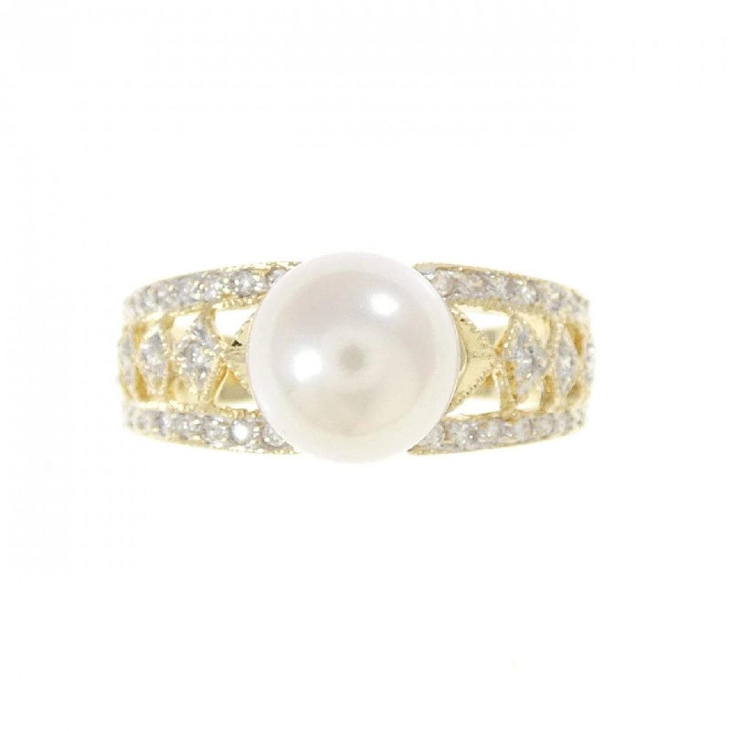 Nhẫn ngọc trai Akoya K18YG/K18WG 7.6mm - Hàng hiệu Chính hãng 852655