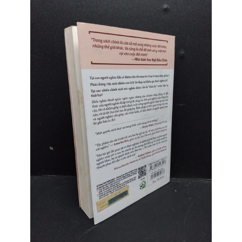 Hiểu Nghèo Thoát Nghèo mới 80% ố nhẹ 2019 HCM2606 Abhijit V. Banerjee và Esther Duflo VĂN HỌC 916016