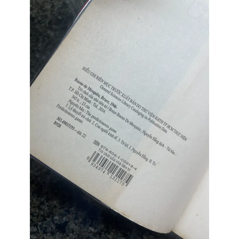 Trò chơi của nhà tiên tri Bruce Bueno de Mesquita 713212