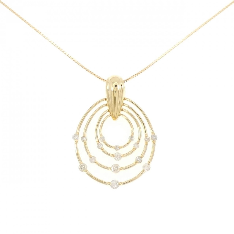 K18YG Dây chuyền kim cương 0.50CT - Hàng hiệu Chính hãng 861676