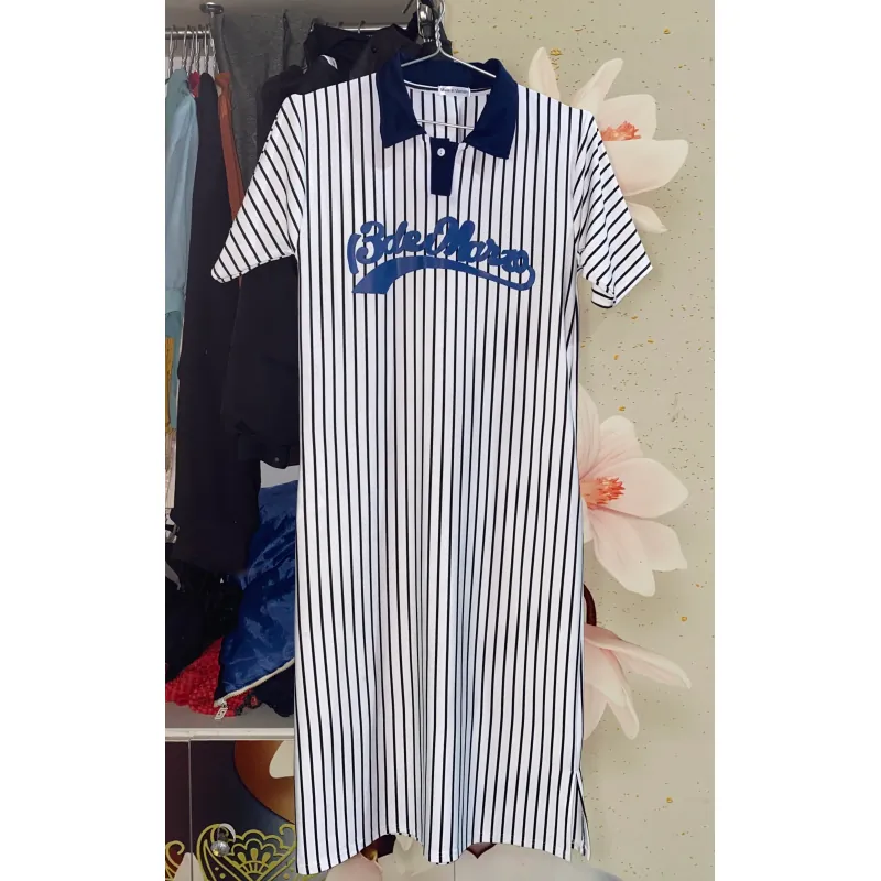 Trang phục thời trang nữ váy sơ mi, đầm phối áo đen, váy dài 973736