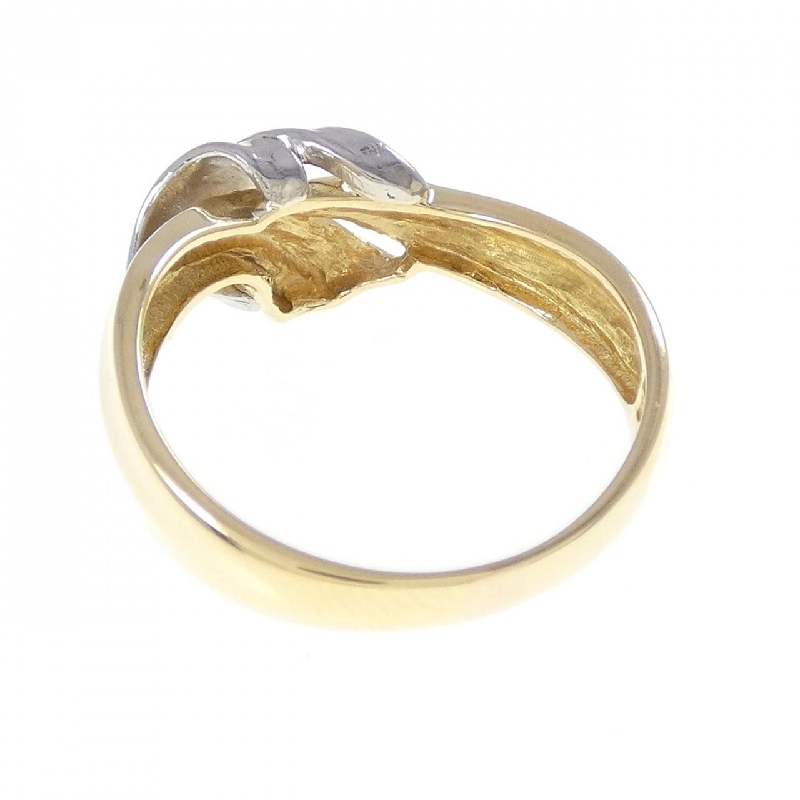 Nhẫn kim cương K18YG/PT900 0.02CT 666719