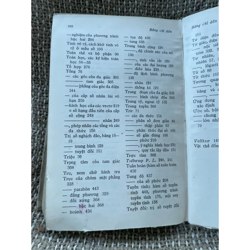 Sổ tay toán học sơ cấp - sách đẹp ;490 trang  1025123