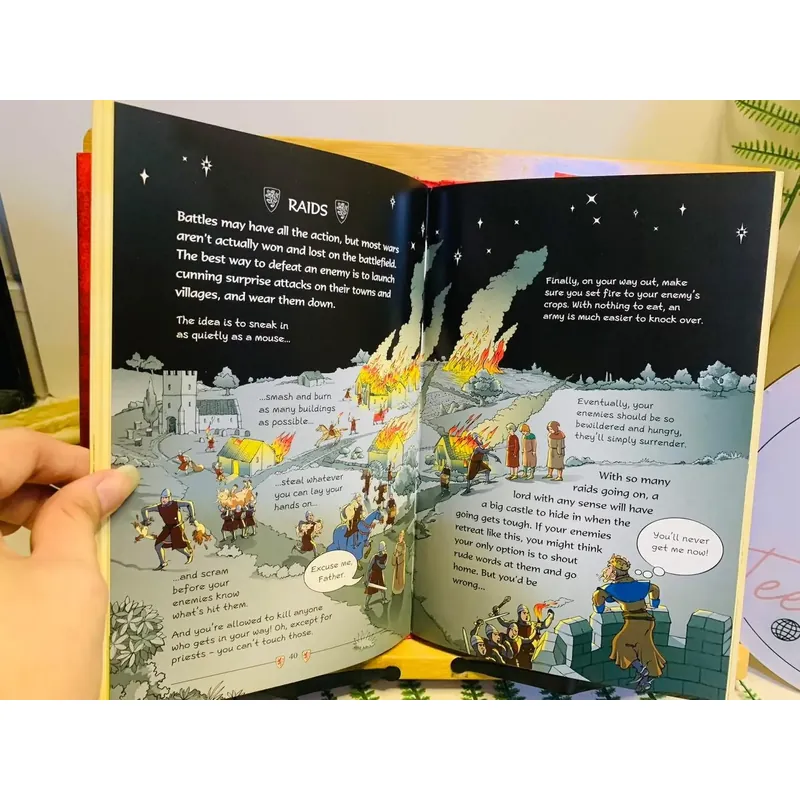 [Sách tiếng Anh 2hand] Like new 90% The Usborne Official Knight’s Handbook 592588