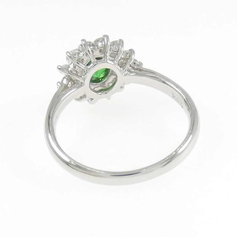 Nhẫn Garnet Xanh PT900 0.77CT - Hàng hiệu Chính hãng 850056