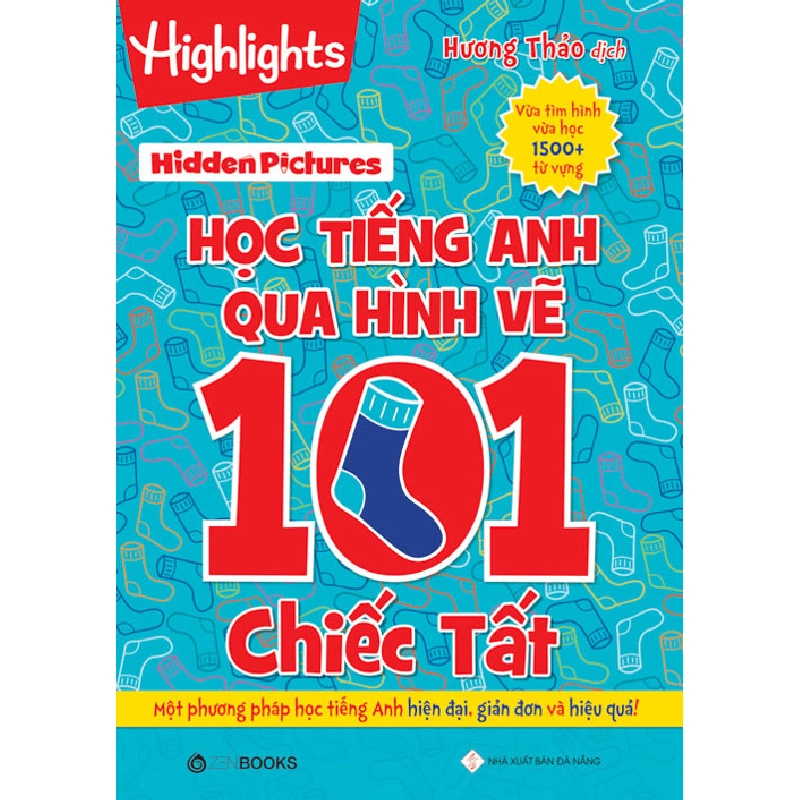 Hidden Pictures – Học tiếng Anh qua hình vẽ 101 chiếc tất - Hương Thảo dịch - 2021 - Zenbooks, Sách thiếu nhi 922031