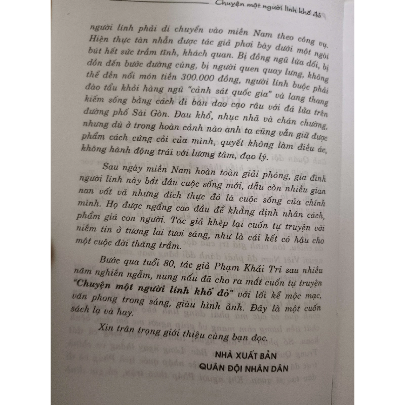 Chuyện một người lính khố đỏ - 2009 - 314 trang - LỊCH SỬ - CHÍNH TRỊ - TRIẾT HỌC - ANTQ2911-42 712606