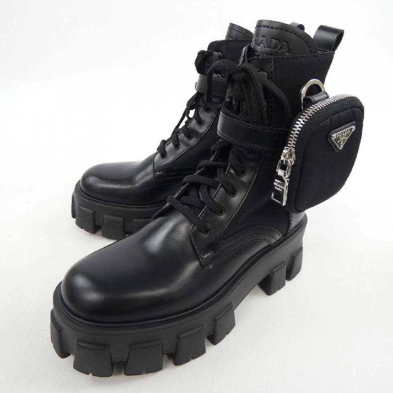 Giày boot PRADA Monolis Logo Tam Giác 1T255M - Hàng hiệu Chính hãng 827993