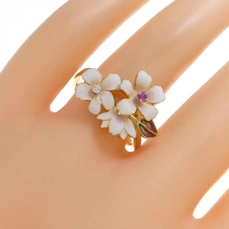 Nhẫn Đá Màu Hoa Nakajima Kunio CT - Hàng hiệu Chính hãng 837273