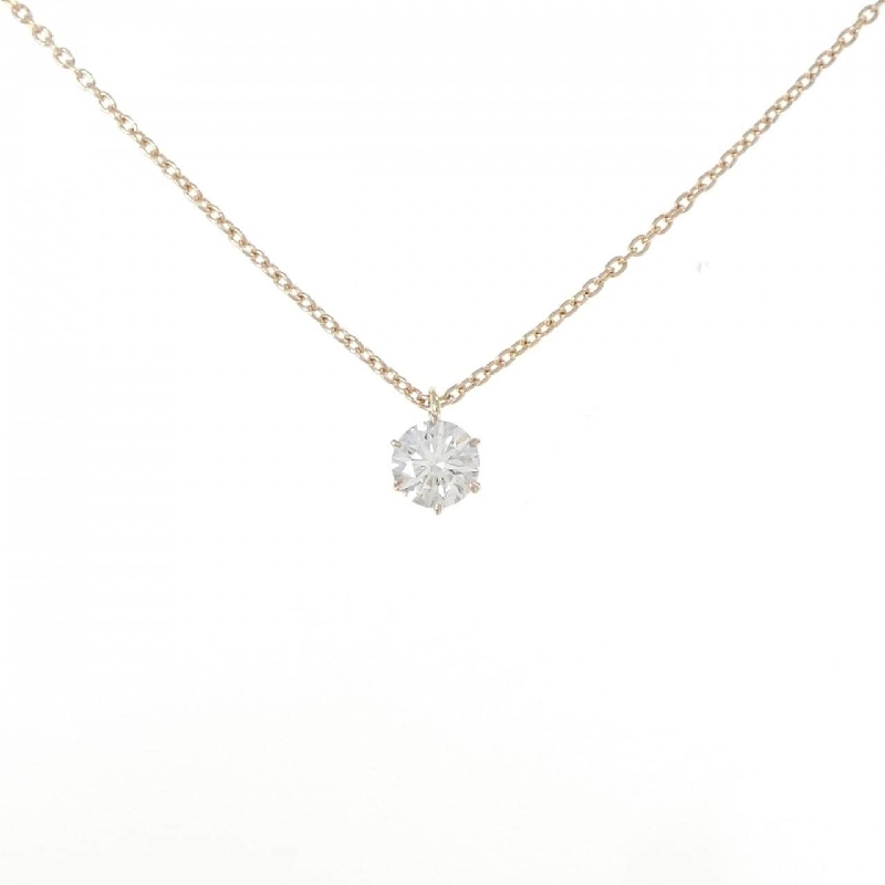 K18PG Dây chuyền kim cương 0.521CT F SI2 EXT H＆C - Hàng hiệu Authentic 879936