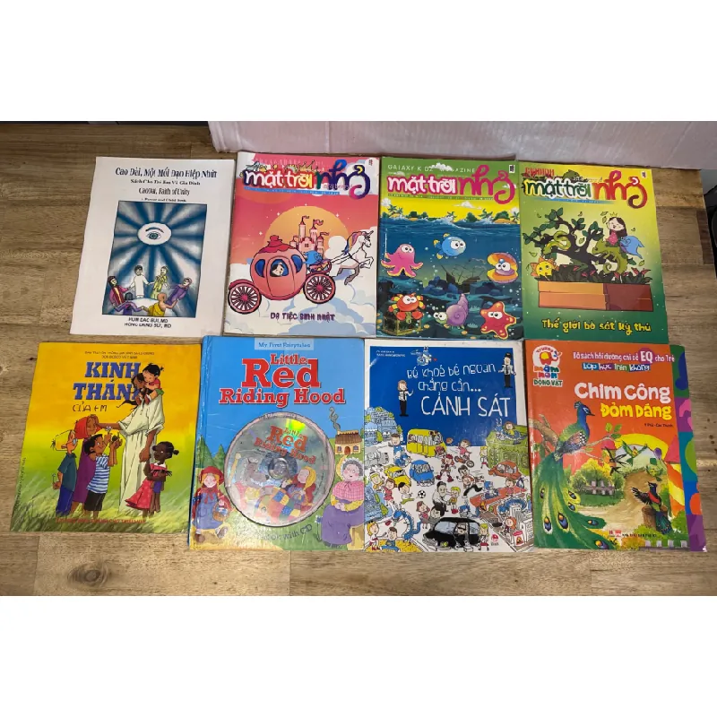 Combo 8 cuốn tranh thiếu nhi, bìa cứng + mềm, mới 60% SBM2108 346308