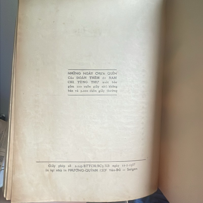 Sách quý NHỮNG NGÀY CHƯA QUÊN - Đoàn Thêm (Tập 1) 147581