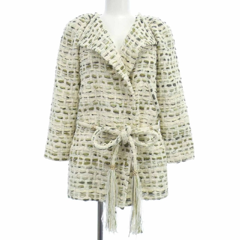 Áo khoác không cổ CHANEL - Hàng hiệu Authentic 637455