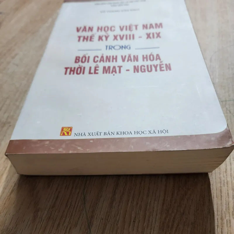 Văn học Việt nam thế kỷ XVIII - XIX trong văn hóa thời Lê mạt - Nguyễn | Vũ Thanh  956862