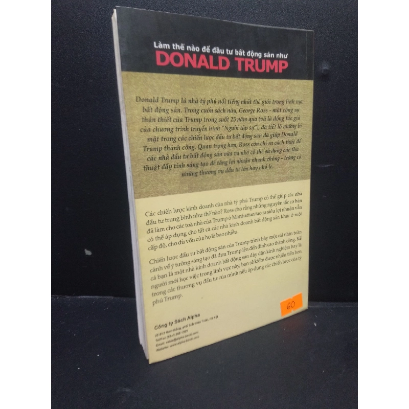 Donald Trump chiến lược đầu tư bất động sản George H.Ross 2006 mới 80% ố nhẹ HCM0106 đầu tư 914524