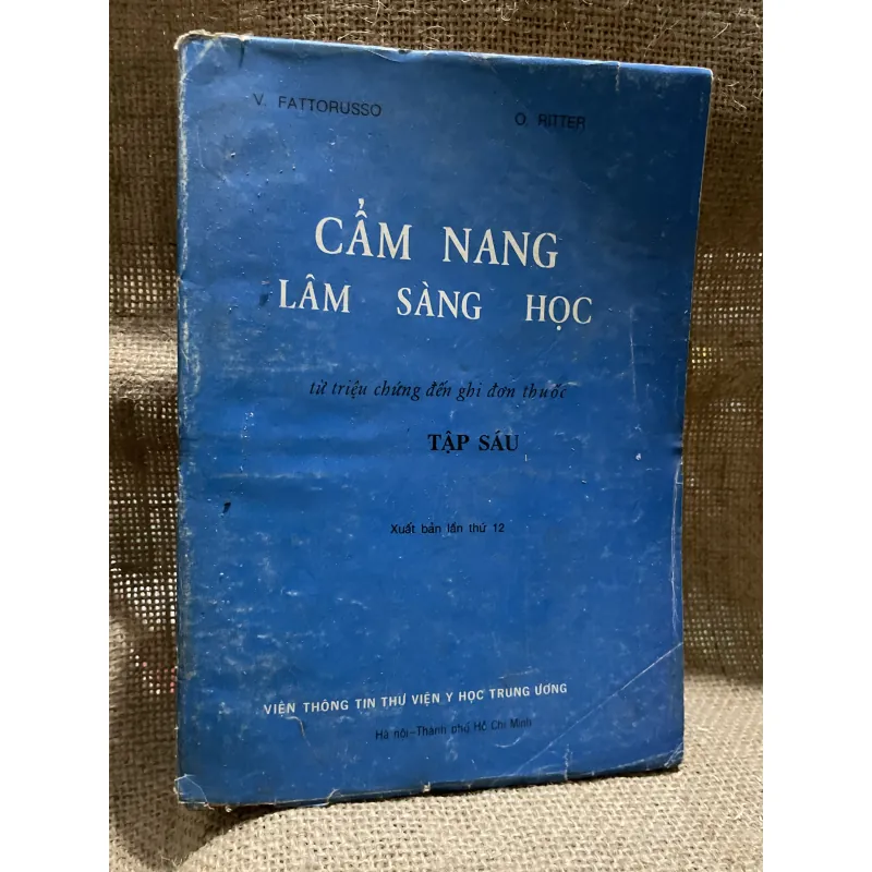  Cẩm nang lâm sàng học  - FATTORUSSO & O. RITTER - tập 6 907765
