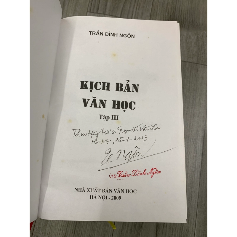 Sách kịch bản văn học - Trần Đình Ngôn. Full bộ 6 tập. 4b2 549813