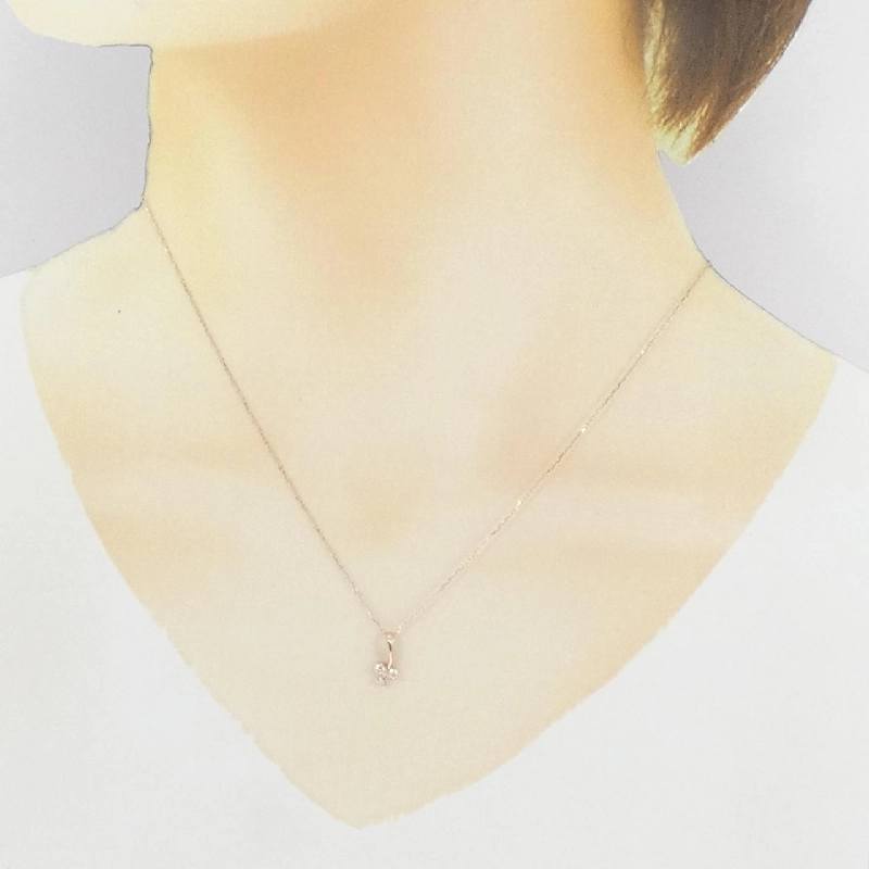 K10PG Dây chuyền kim cương 0.10CT - Hàng hiệu Chính hãng 857533