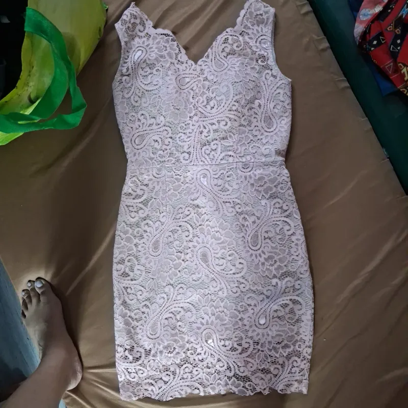 Đầm ren hồng 777610