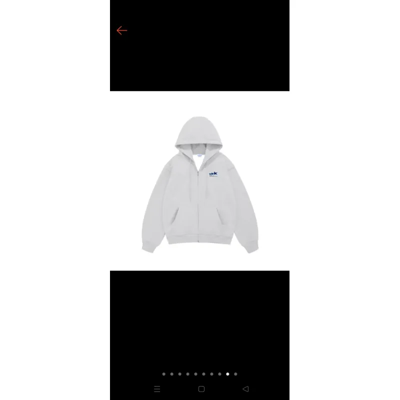 Áo khoác hoodie zip vải nỉ lông cáo nguyên tem chưa qua sử dụng 784845