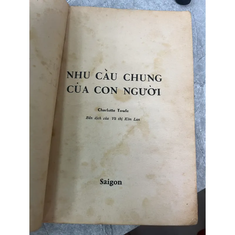 NHU CẦU CHUNG CỦA CON NGƯỜI - VŨ THỊ KIM LAN 760714