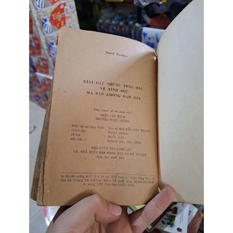 Giải Đáp Những Thắc Mắc Về Tình Dục Mà Bạn Không Dám Hỏi - David Reuben - mới 70% ố rách gáy - KHOA HỌC ĐỜI SỐNG - HCM3012 749819