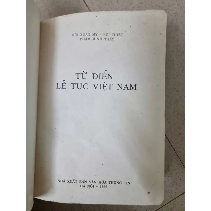 Từ Điển Lễ Tục Việt Nam 719487