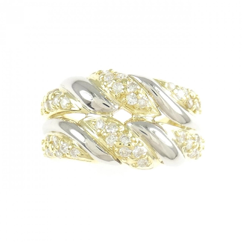 Nhẫn kim cương K18YG/PT900 668449