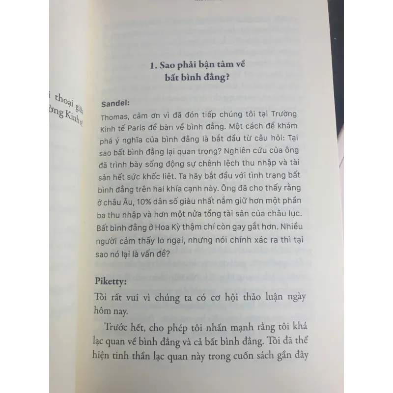 Sách Thomas Piketty và Michael Sandel Bàn Về Bình Đẳng 1006245