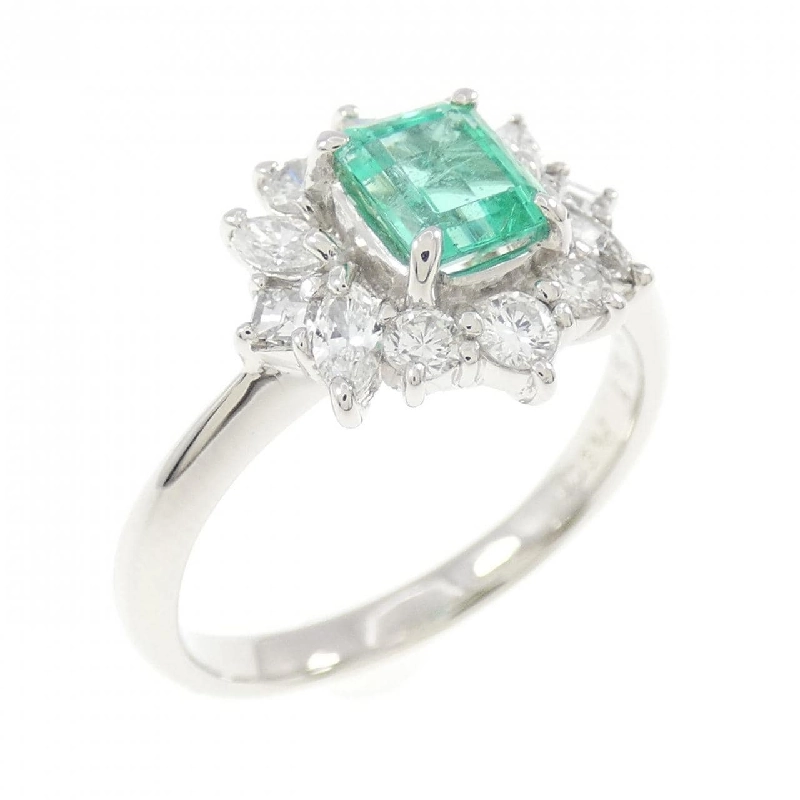 Nhẫn Emerald PT900 0.51CT xuất xứ Colombia 667811