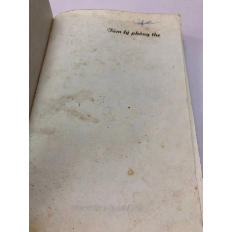 TÂM LÝ PHÒNG THE - 179 TRANG, NXB: 2008 290111